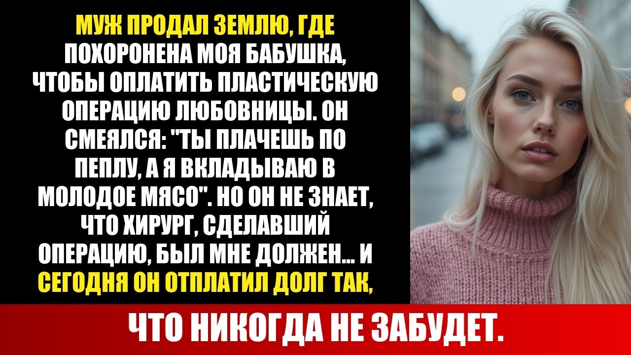 МУЖ ПРОДАЛ МОГИЛУ МОЕЙ БАБУШКИ, ЧТОБЫ ОПЛАТИТЬ ОПЕРАЦИЮ ЛЮБОВНИЦЫ — И ДОРОГО ЗАПЛАТИЛ