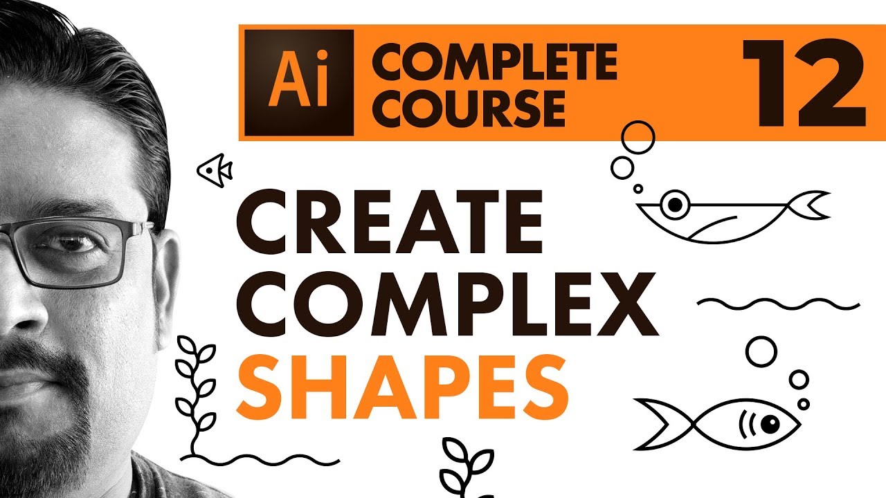Adobe Illustrator CC  |  Pathfinder, shaper & shape builder tool  | Learn to Create Complex Shapes