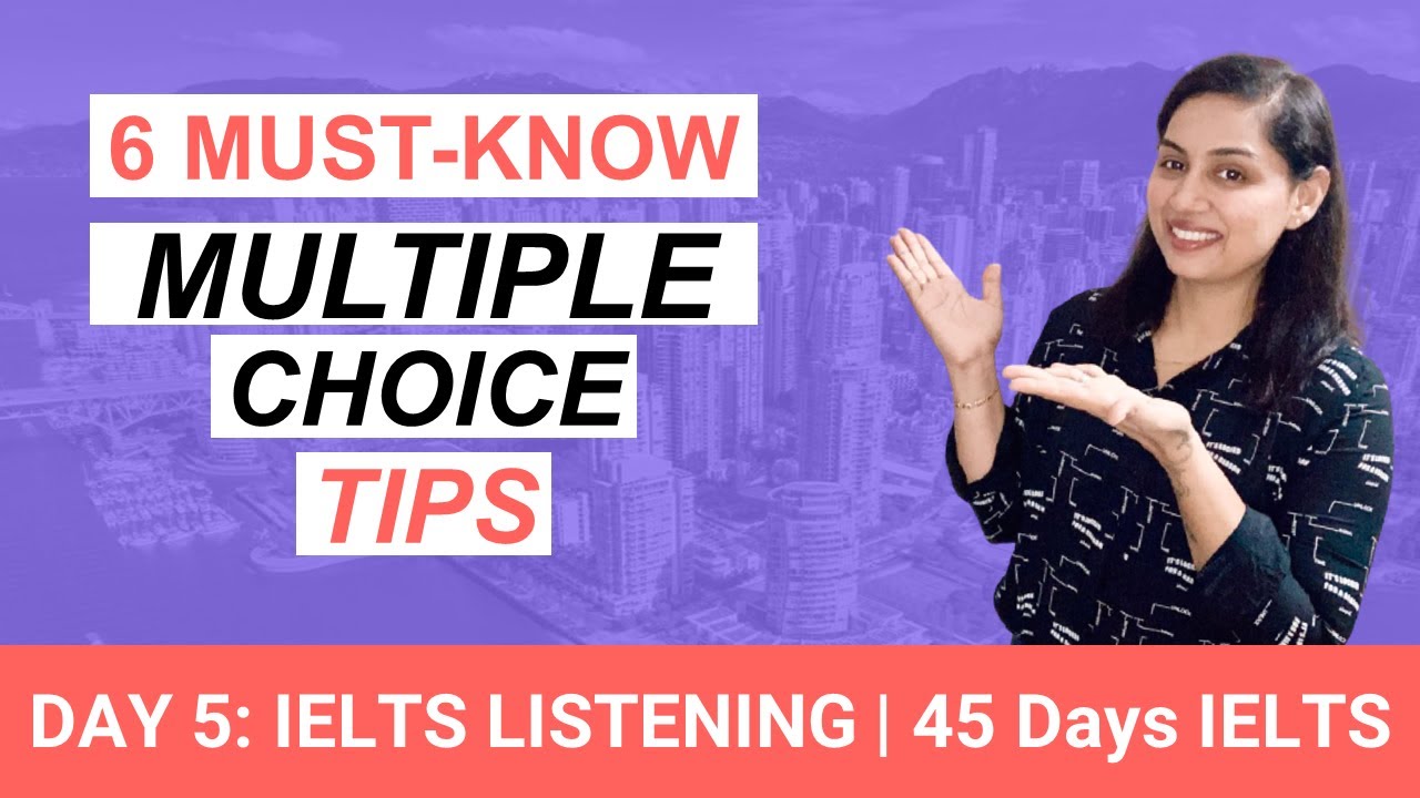 IELTS 2024 Listening Multiple Choice Questions Tricks | DAY 5 | IELTS in 45 Days