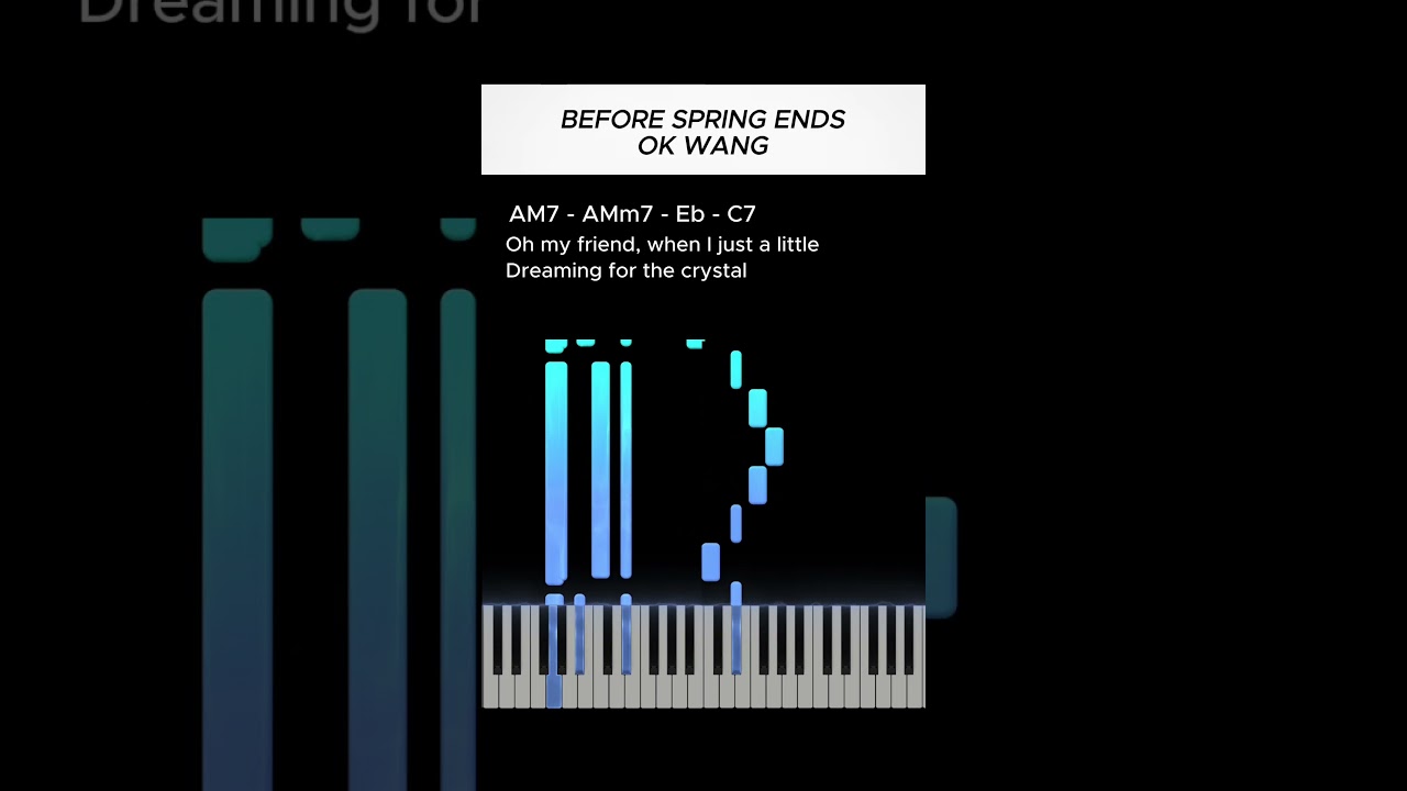 OK Wang - Before Spring Ends Piano how to play