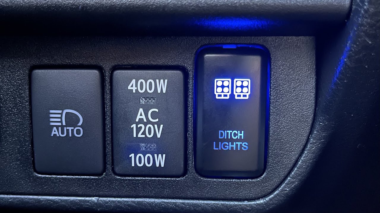 OEM SWITCH INSTALL FOR BAJA DESIGN DITCH LIGHTS! 2020 TACOMA TRD OFF-ROAD