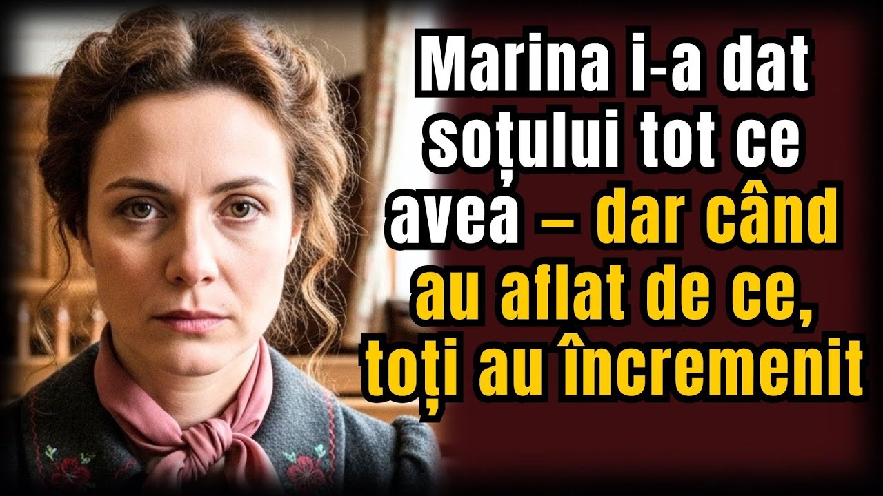 Marina i-a dat soțului tot ce avea — dar când au aflat de ce, toți au încremenit | Povești