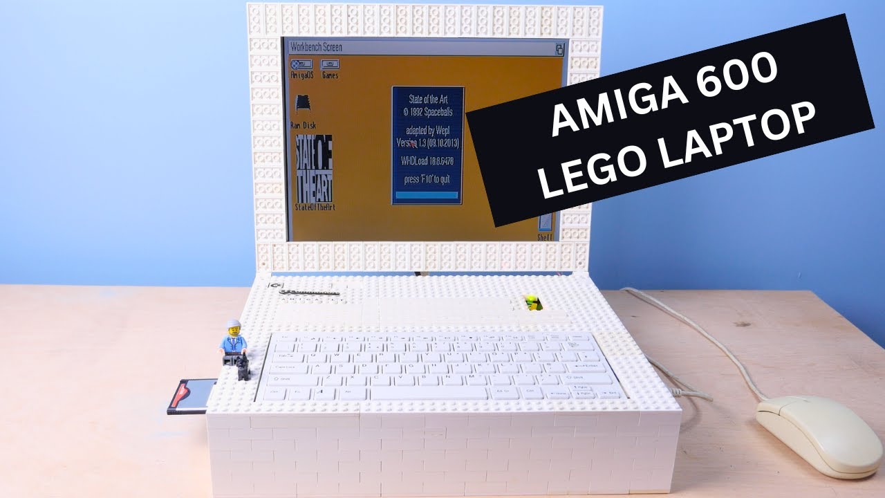 LEGO Commodore Amiga 600 Laptop - Complete