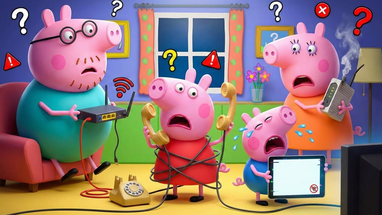A Day Without Internet 😱📵🏠 How Will the Peppa Pig Family Cope?📶😲 | Funny Peppa Pig Animation