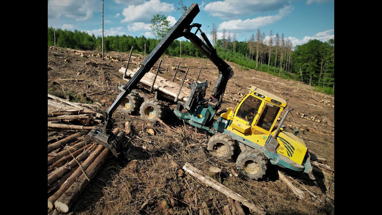 🌲|4K| • WFW Ecolog 590F & HSM 208F 8WD • Harvester&Forwarder • Forstbetrieb Weuste • DroneView • #1🌲