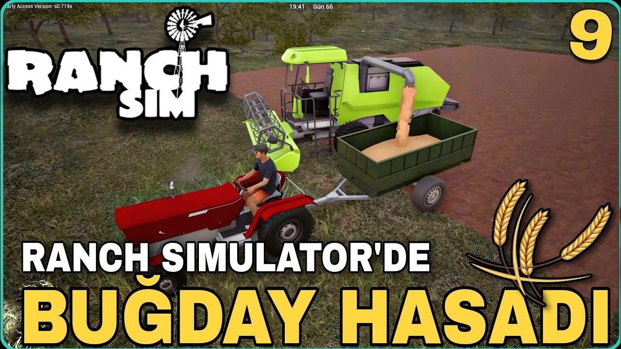 BİÇERDÖVERLE BUĞDAY HASATLADIK / YENİ GARAJ VE DEPOLARIMIZI YAPTIK / Ranch Simulatör