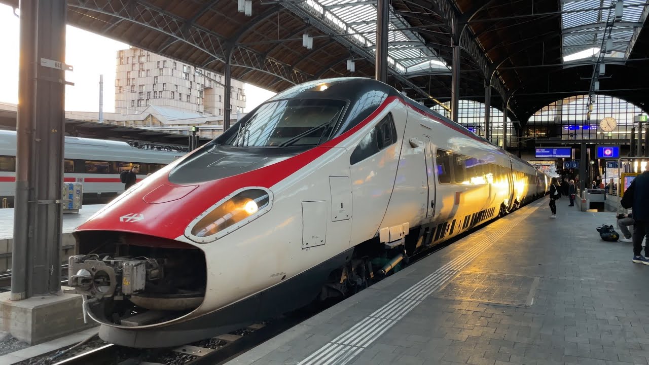 SBB EC Cisalpino ETR 610 Departing Basel! 
