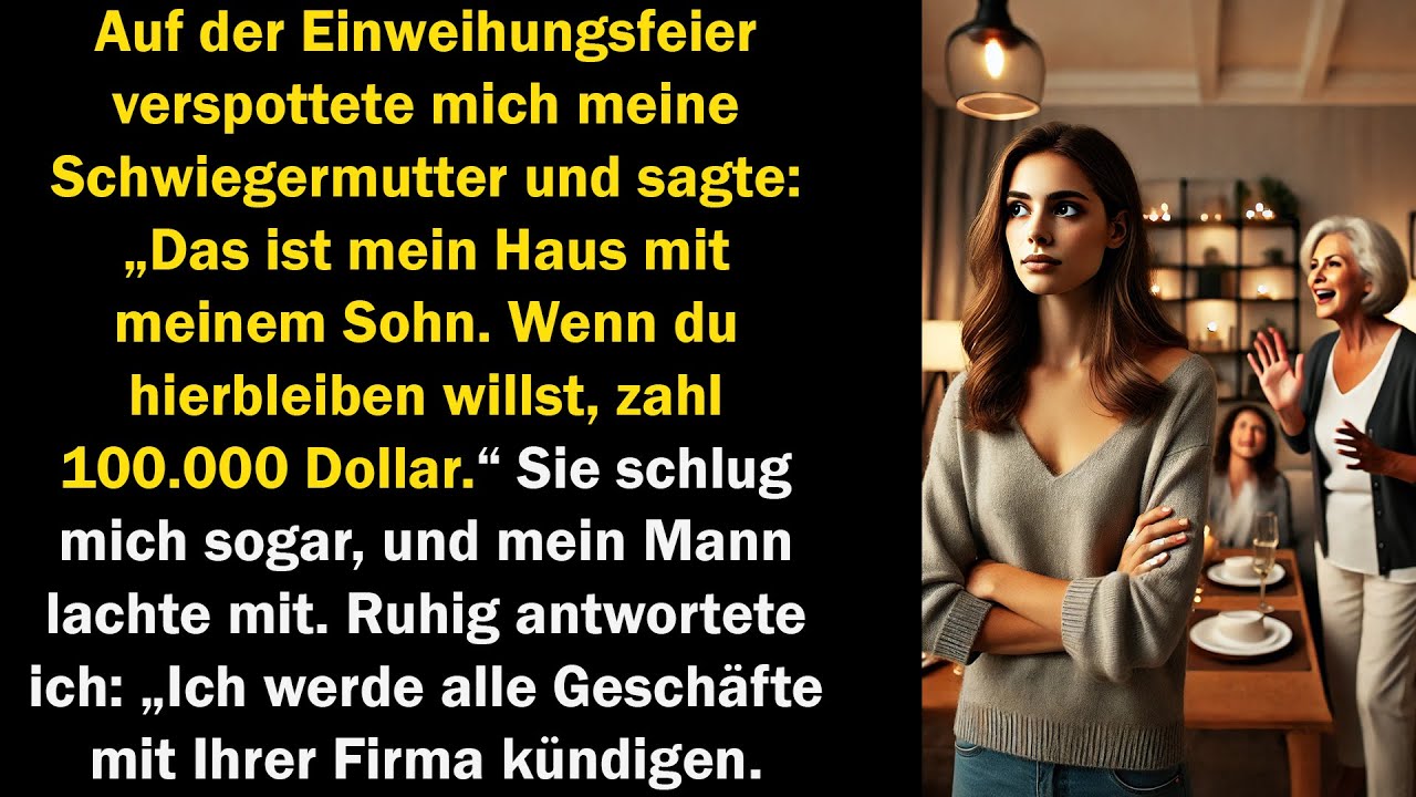 Bei der Feier sagte meine Schwiegermutter: 