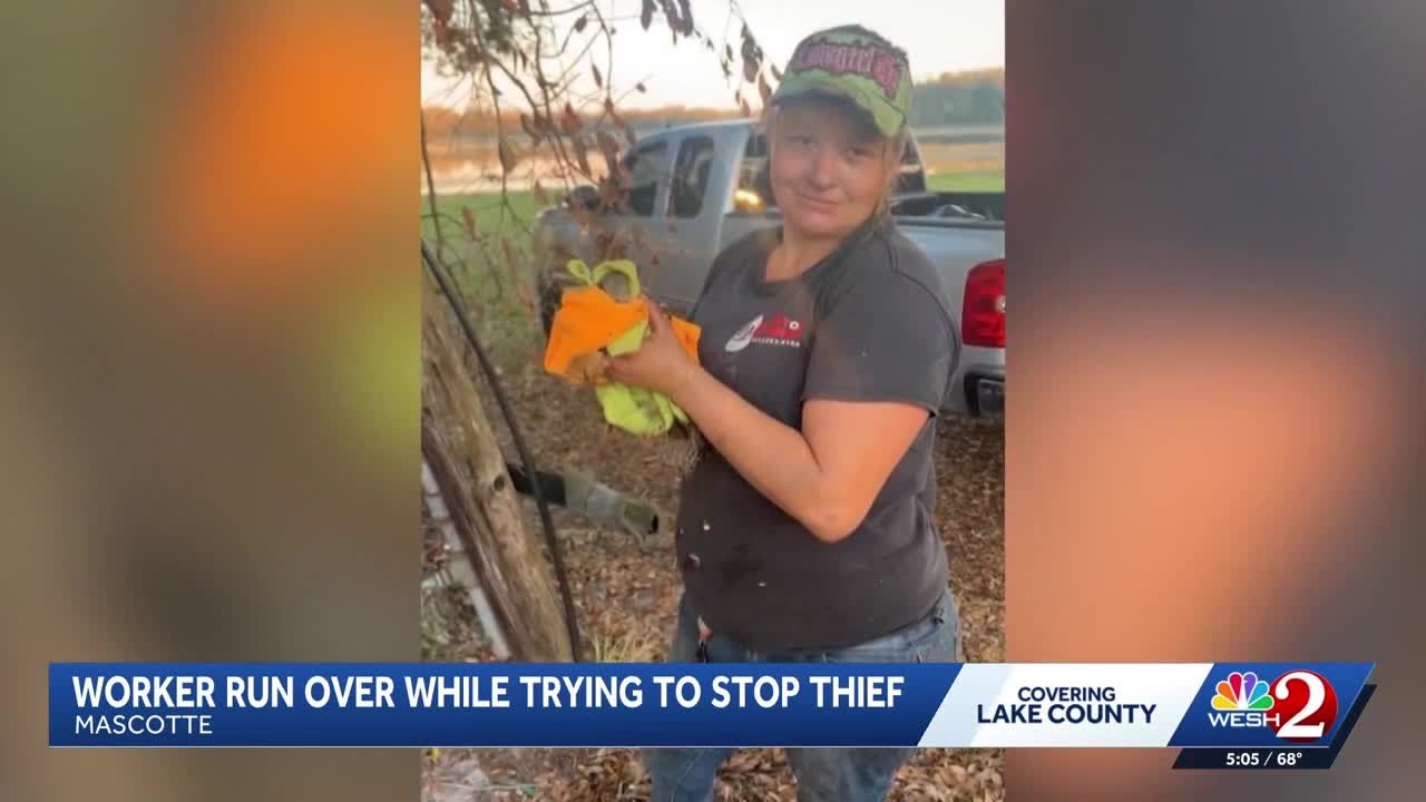 Lake County worker run over while trying to stop thief
