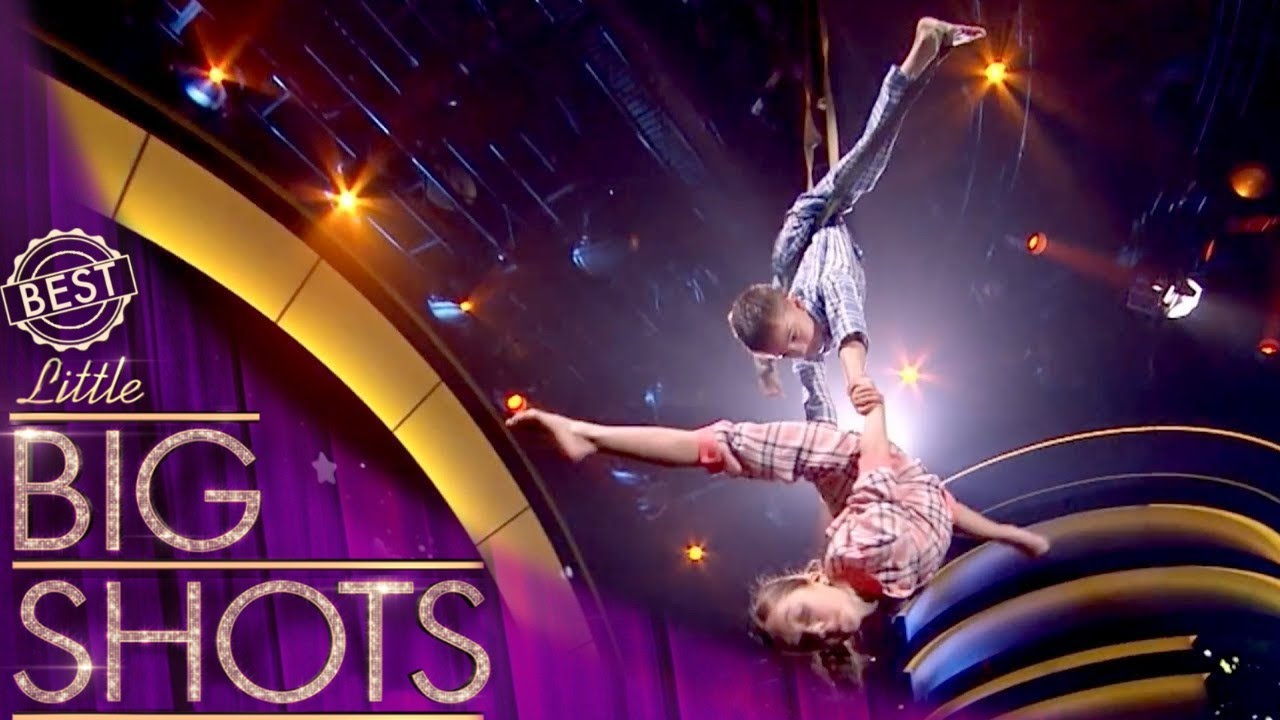 The Amazing 7 & 10 Year Old Aerial Acrobats Duo!