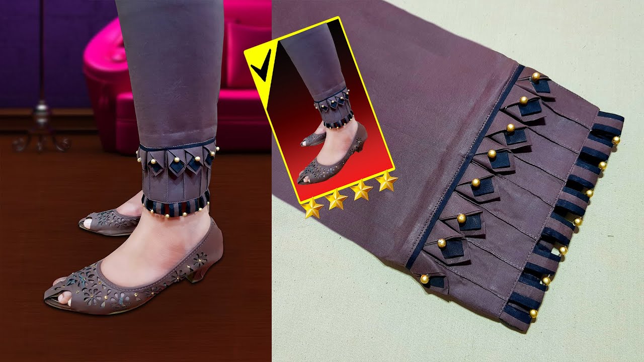 ✅Eid Special Beautiful Ladies Trouser Design Banane Ka Tareeqa | Stylish Aur Beautiful Trouser