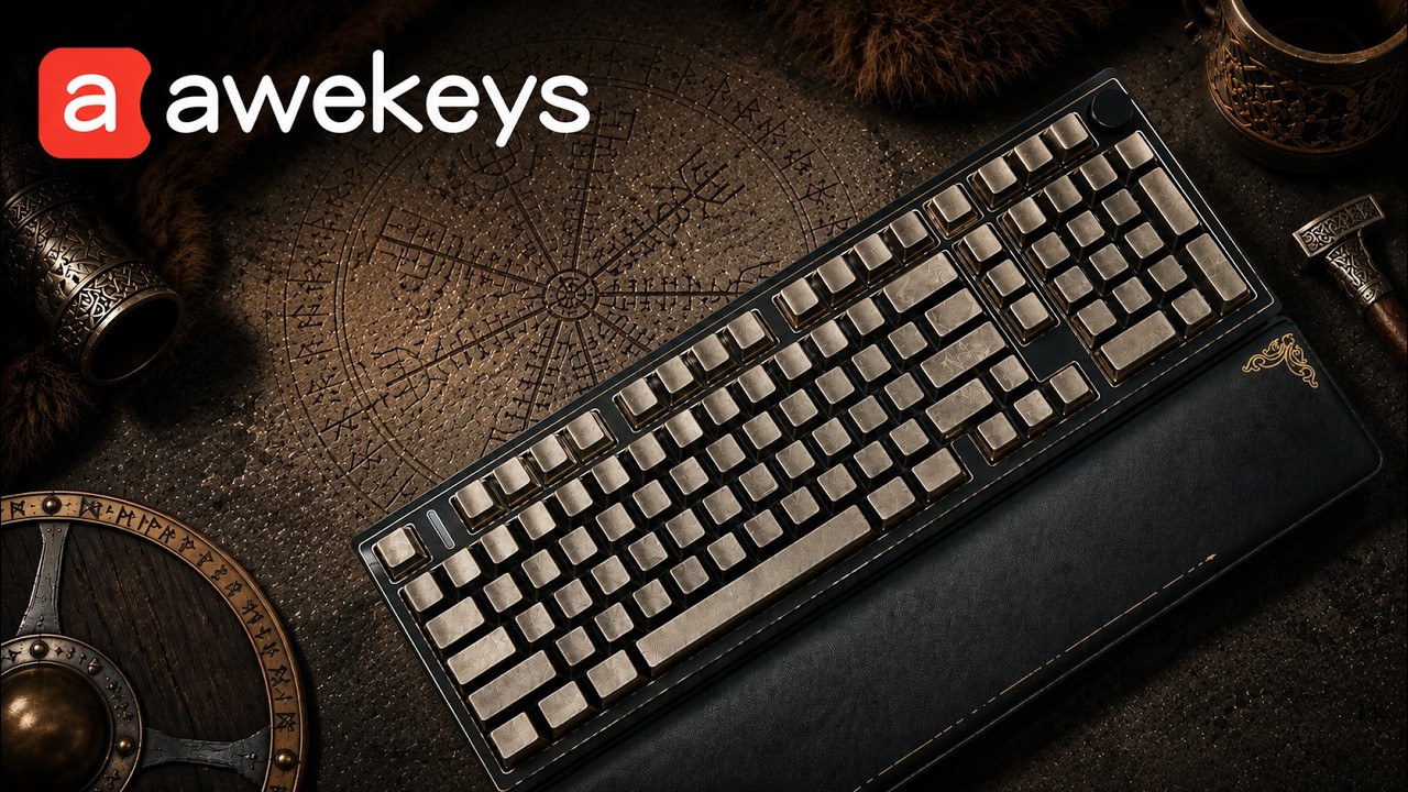 북유럽의 감성을 담다! 바이킹 테마 금속 키캡 Awekeys ⚔️