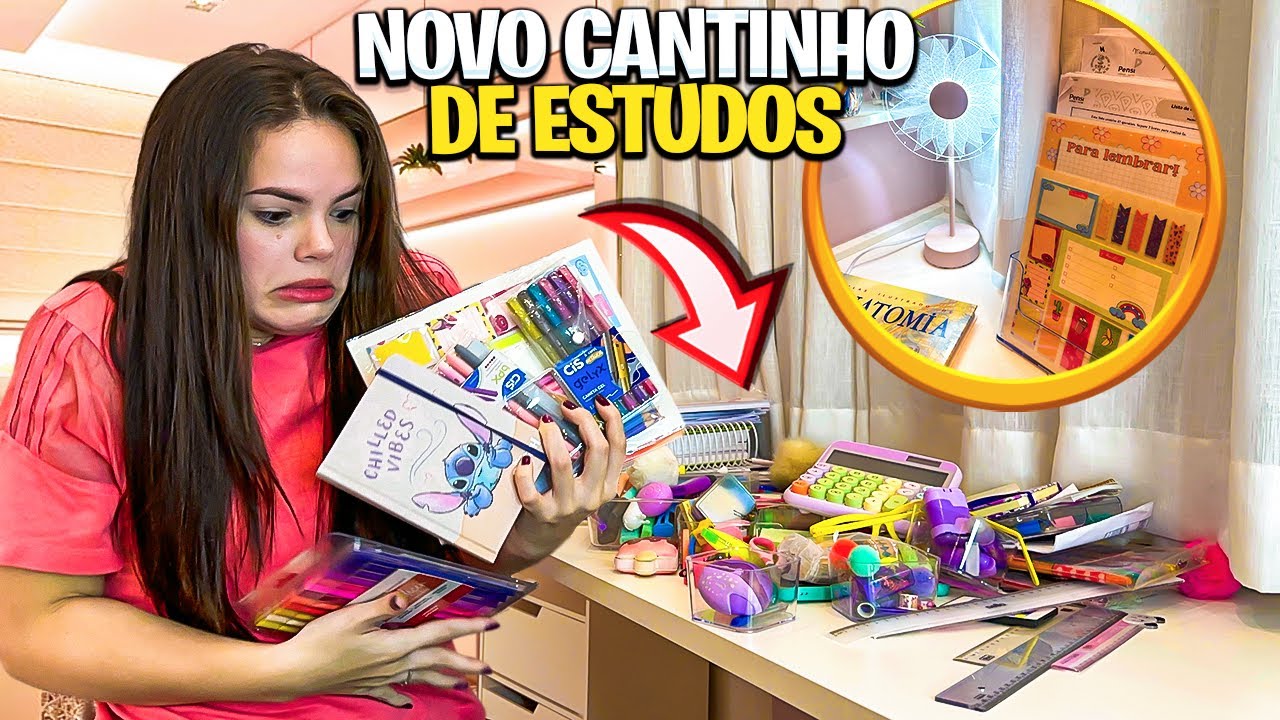 MEU CANTINHO DE ESTUDOS RENOVADO **com novidades!!