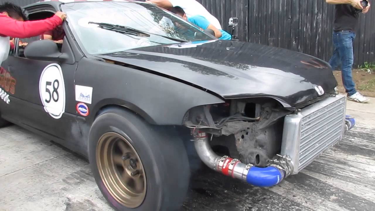 honda eg turbo chocho VS corvette