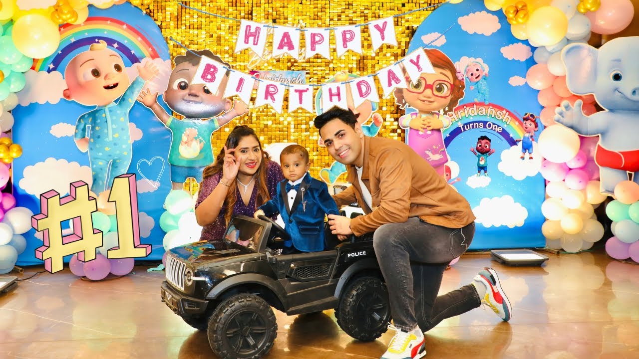HRIDANSH'S 1st BIRTHDAY CELEBRATION ♥️ #1stbirthday #cocomelonthemeparty #cocomelontheme #birthday