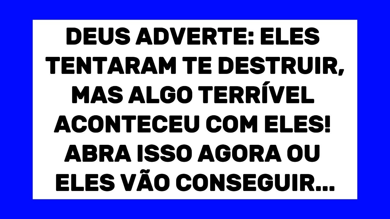 ELES TENTARAM TE DESTRUIR, MAS ALGO TERRÍVEL ACONTECEU COM ELES! 😧