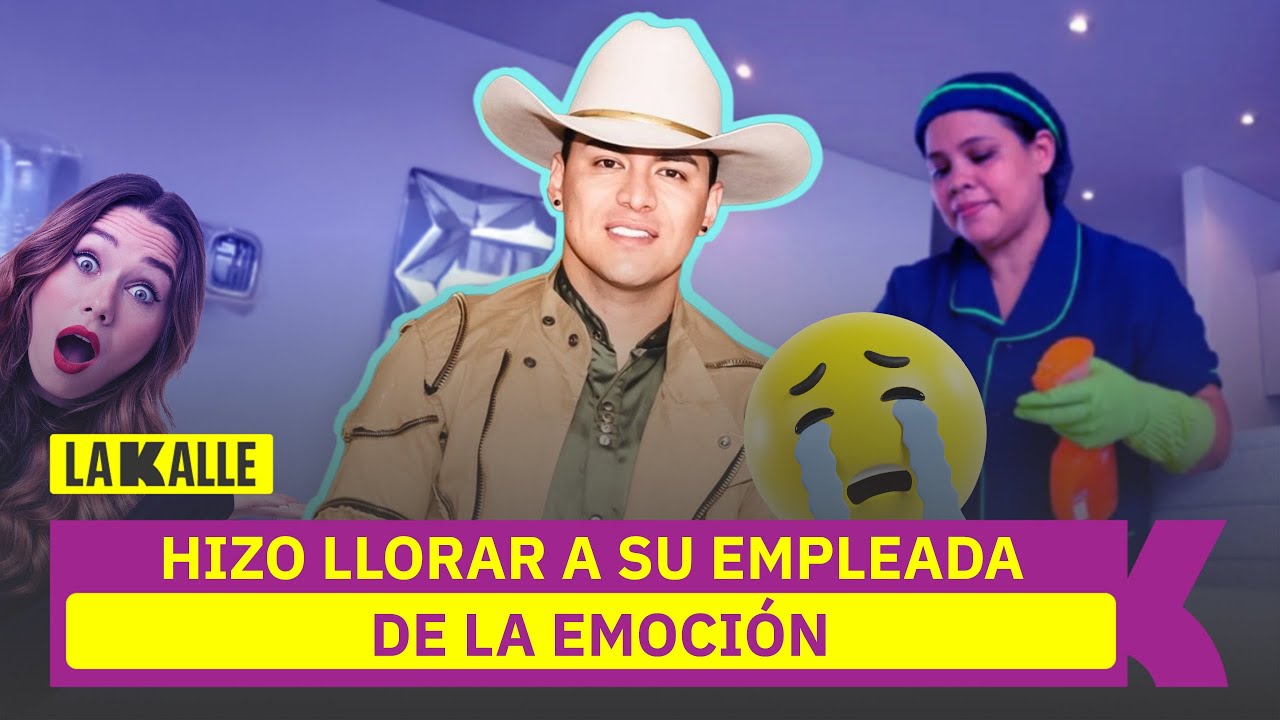 El regalazo que Yeison Jiménez le dio a su empleada: la hizo llorar