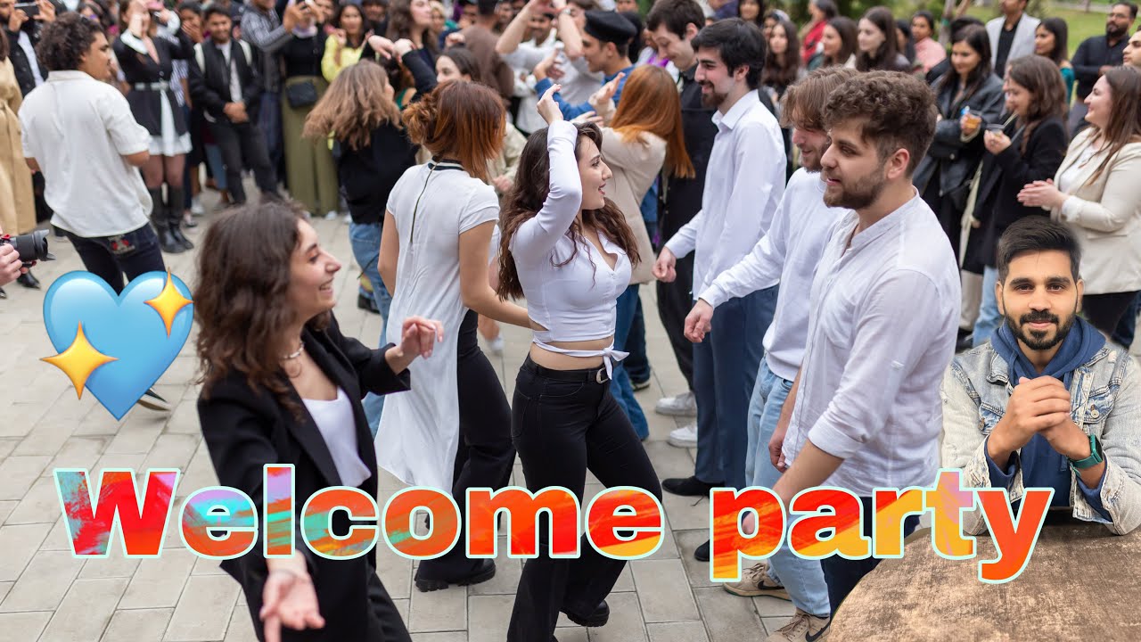 Welcome party 🎉 in CAUCASUS UNIVERSITY (GEORGIA 🇬🇪) @RAHUL W0RLD