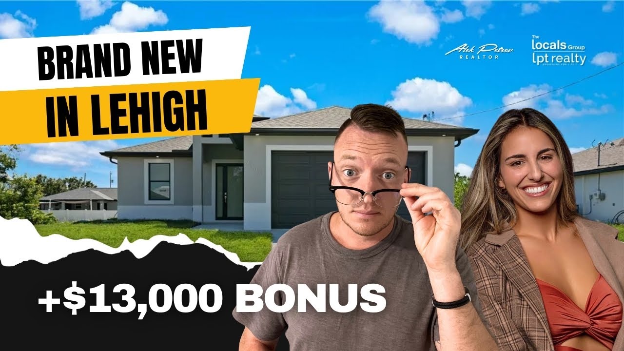 This Florida NEW HOME Gives You $13,000! | Lehigh Acres Tour