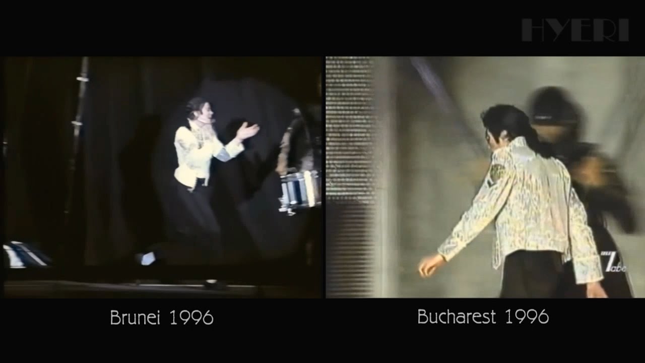 Michael Jackson - History (Brunei VS Bucharest) 1996