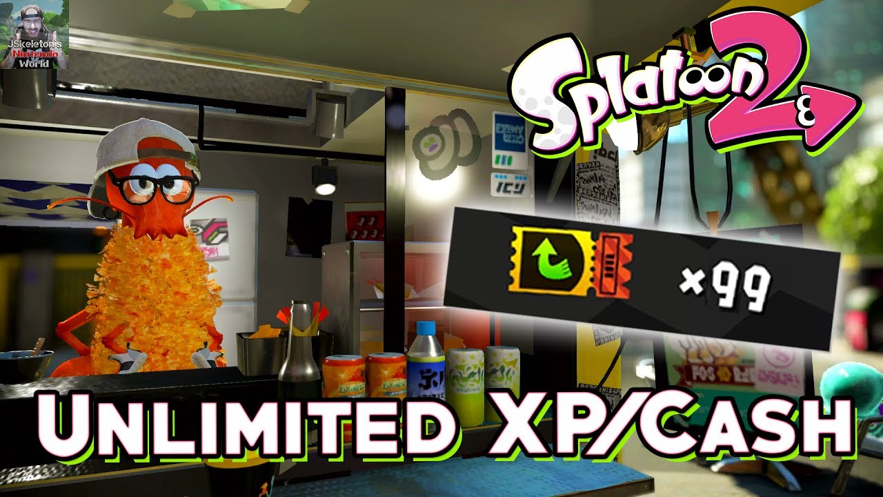 Splatoon 2 - Unlimited Cash & XP Crusty Sean Tickets! (How To Get Unlimited XP & Cash)