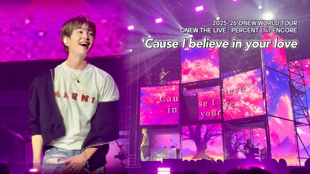'Cause I believe in your love💕(Mix) ONEW THE LIVE : PERCENT Concert 온유 직캠
