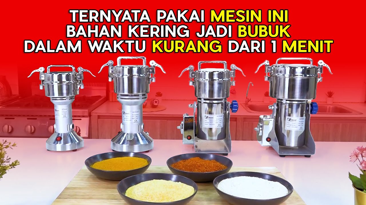 Kurang dari 1 MENIT sudah jadi bubuk !! | Mesin Penepung FGD-Z100, FGD-Z200, FGD-Z300, dan FGD-Z500