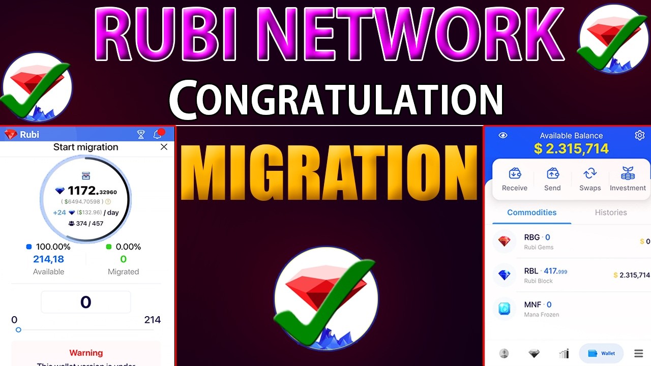 How to KYC & Migration in Rubi Network? | Rubi Network Update &ndash; Last Step Before Verification!