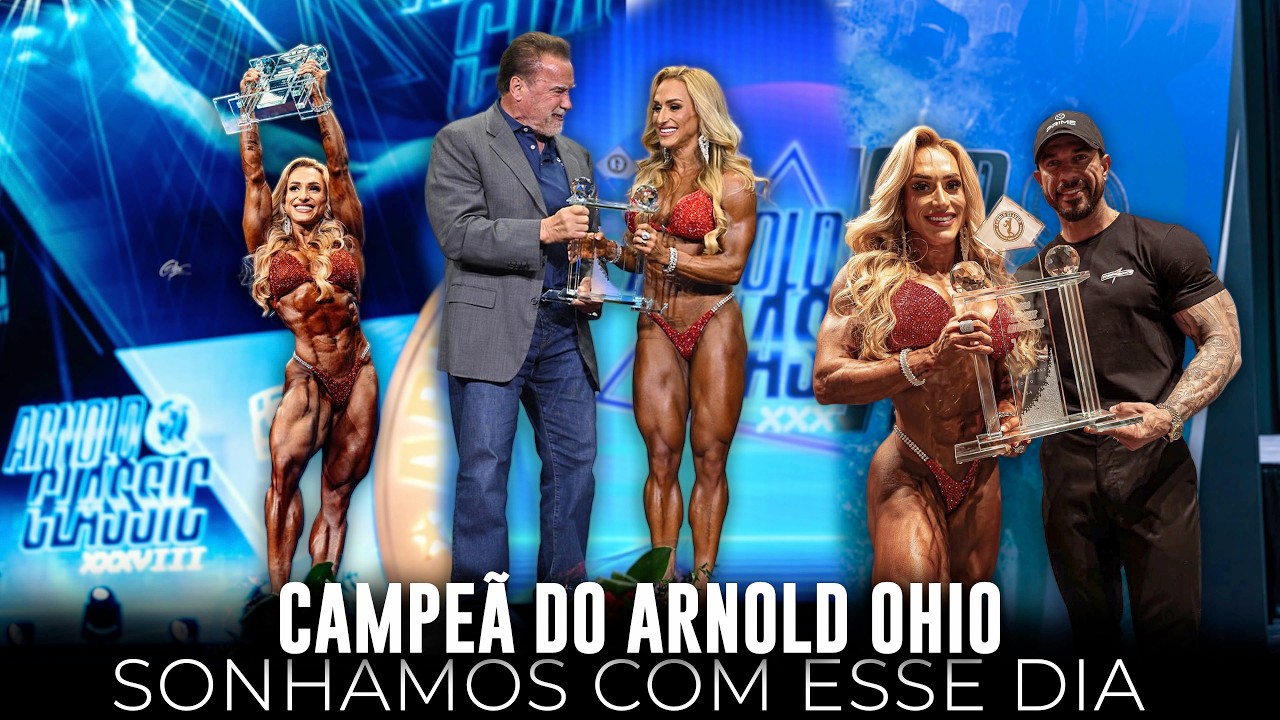CAMPEÃ DO ARNOLD OHIO, SONHAMOS COM ESSE DIA! #rayanefogal