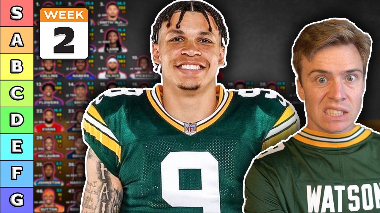 Рейтинг и уровни принимающих (Wide Receiver) на 2-ю неделю