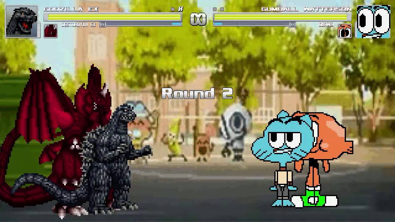 AN Mugen Request #635: Godzilla EX & Destoroyah EX VS Gumball & Darwin