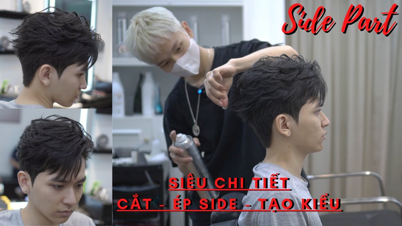 Side Part Siêu Đẹp Trai | Chia Sẻ Chi Tiết Cắt Uốn Ép Side Để Được Đẹp Trai | TUẤN BARBER SHARING
