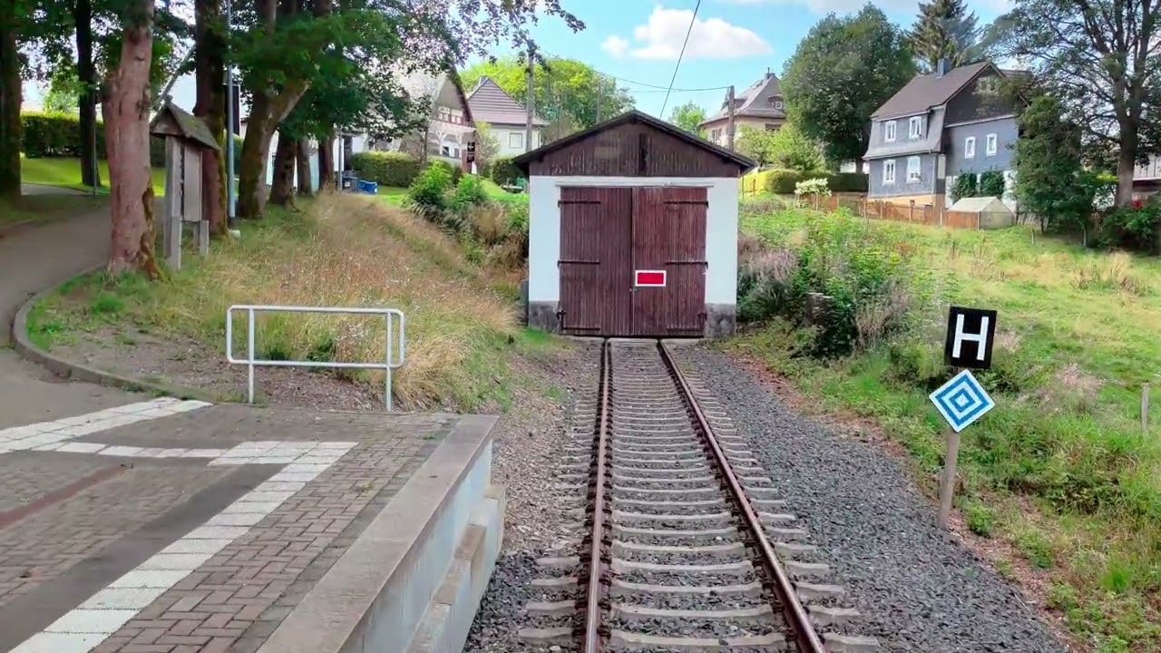 Führerstandsmitfahrt Oberweißbacher Bergbahn Flachstrecke