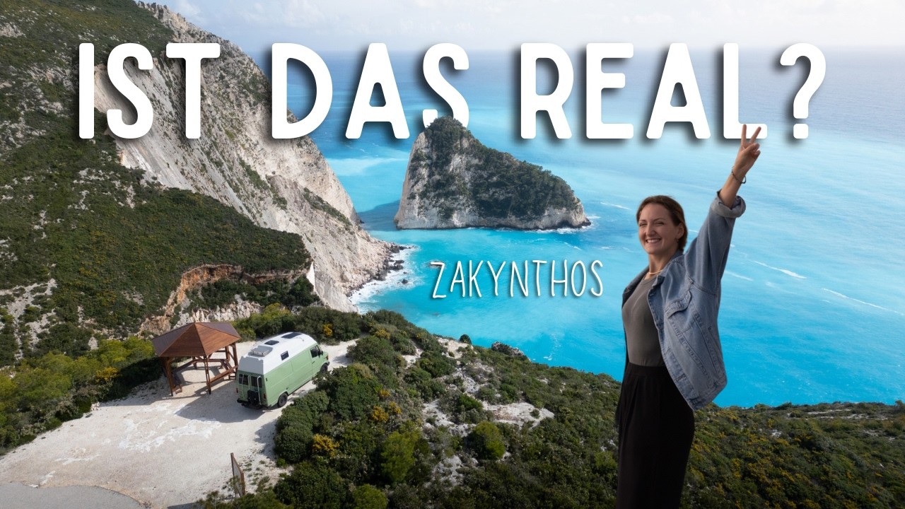 NIEMAND da, nur wir und das hellblauste Wasser ever 🩵 | Vanlife Griechenland