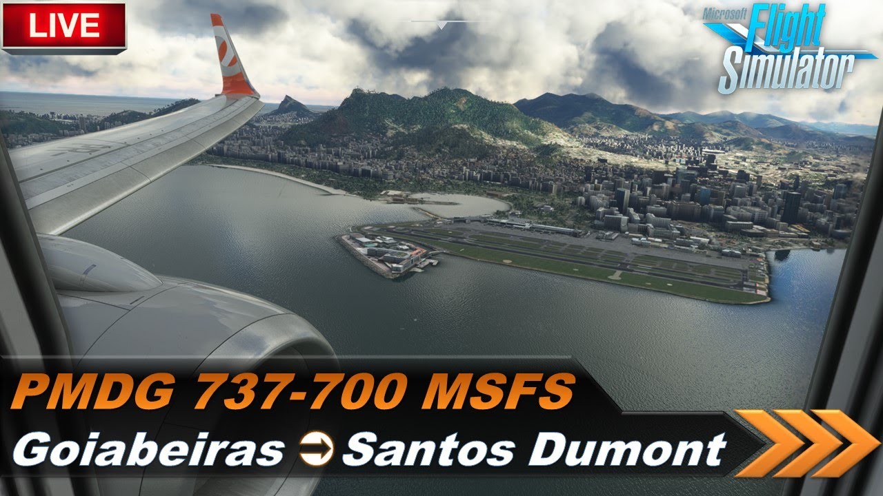 🔴 FS2020 - PMDG 737 GOL: Vitória (VIX) ➡ Rio de Janeiro (SDU)