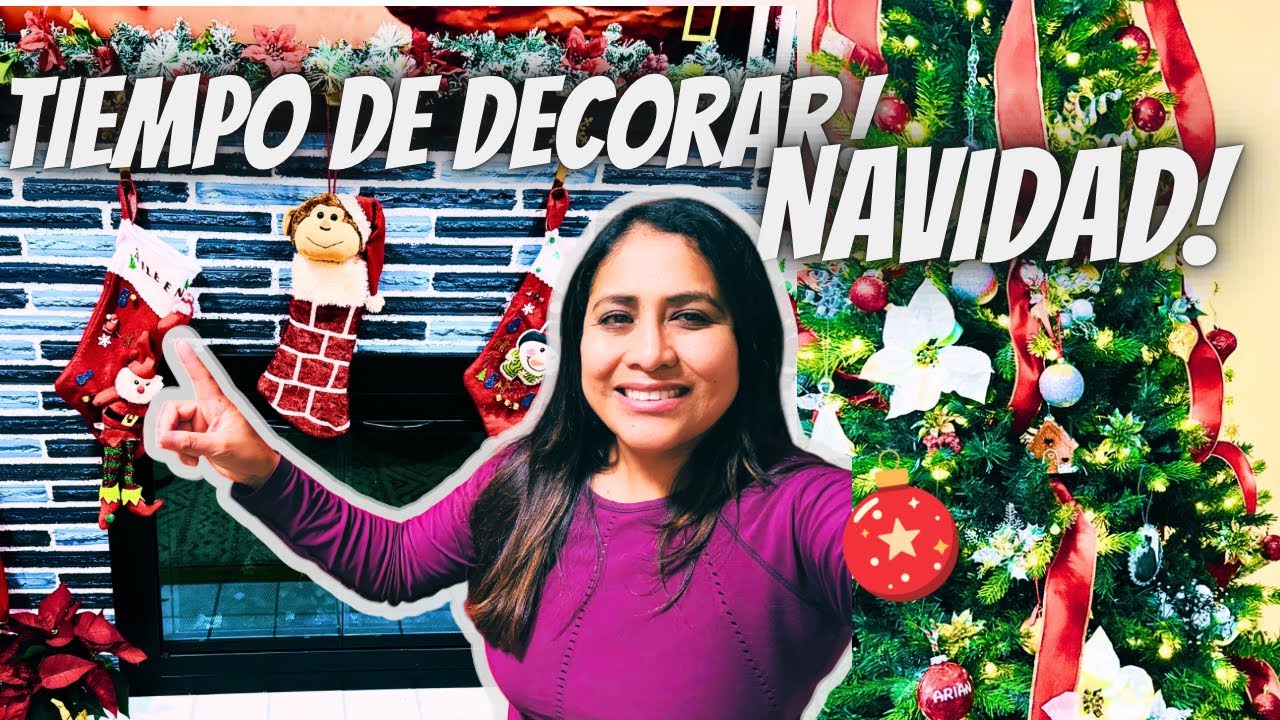 Acompáñenme a decorar mi hogar de Navidad, me encanta la Navidad y decorar mi casa. #vlogmas 🎄🎄🌲