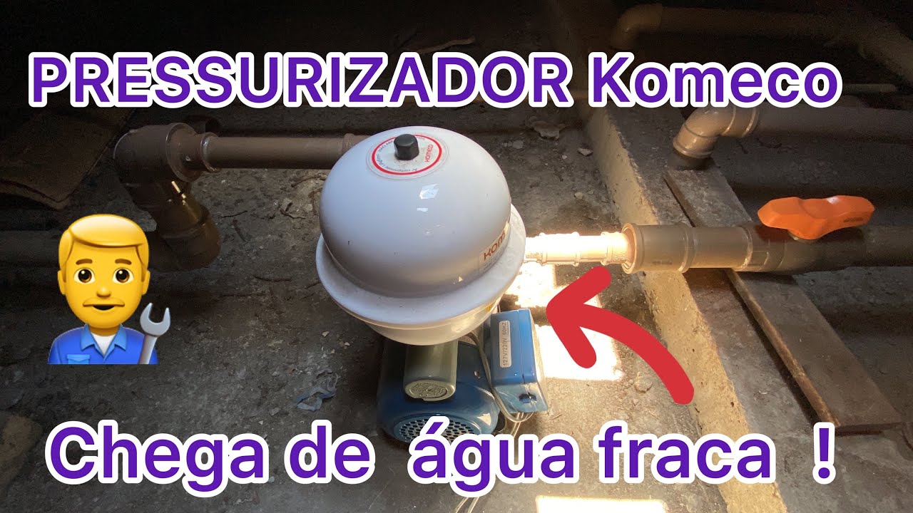 PRESSURIZADOR KOMECO TP820 instalação e dicas 👨‍🔧 chega de água fraca em casa