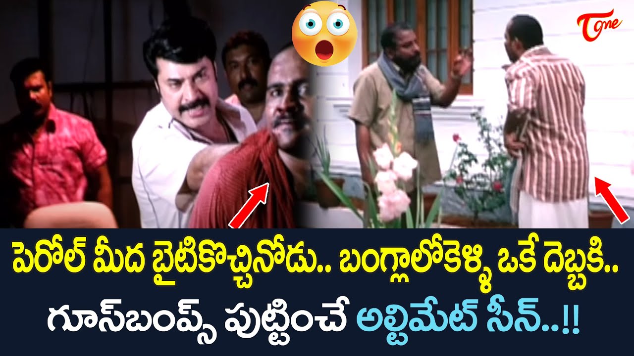 పెరోల్ మీద బైటికొచ్చినోడు..బంగ్లాలోకెళ్ళి ఒకే దెబ్బకి..Mammootty Ultimate Movie Scene | TeluguOne