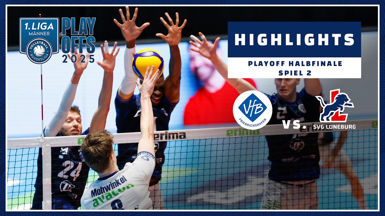 HIGHLIGHTS | VfB Friedrichshafen vs. SVG Lüneburg | Playoffs 2025 | Halbfinale Spiel 2