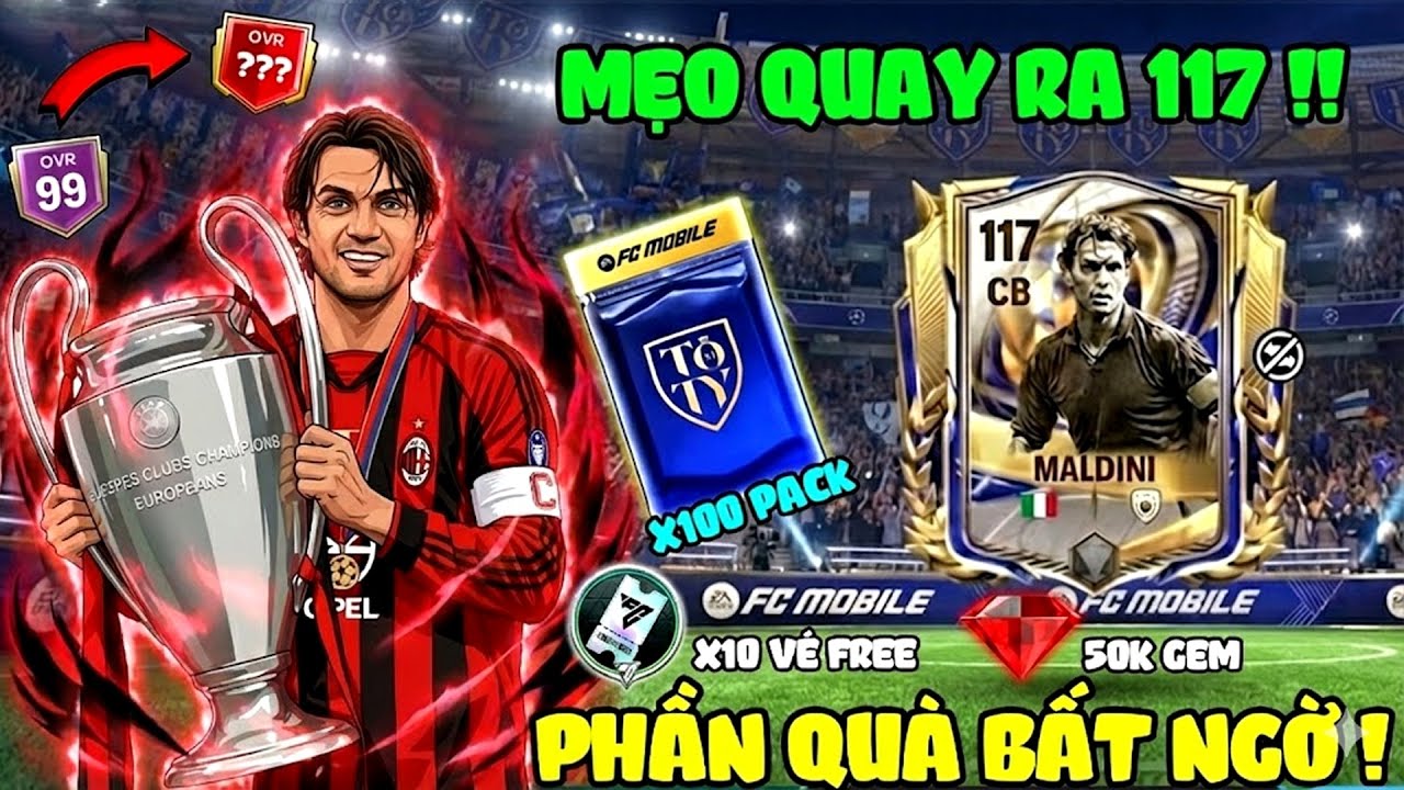 Fc Mobile  - Bất Ngờ Siêu Phẩm Zin Có 50k Gem Và Cách Quay 117