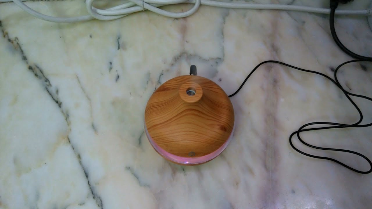 Mini Ultrasonic Air Humidifier - WOOD COLOR - www.gearbest.com