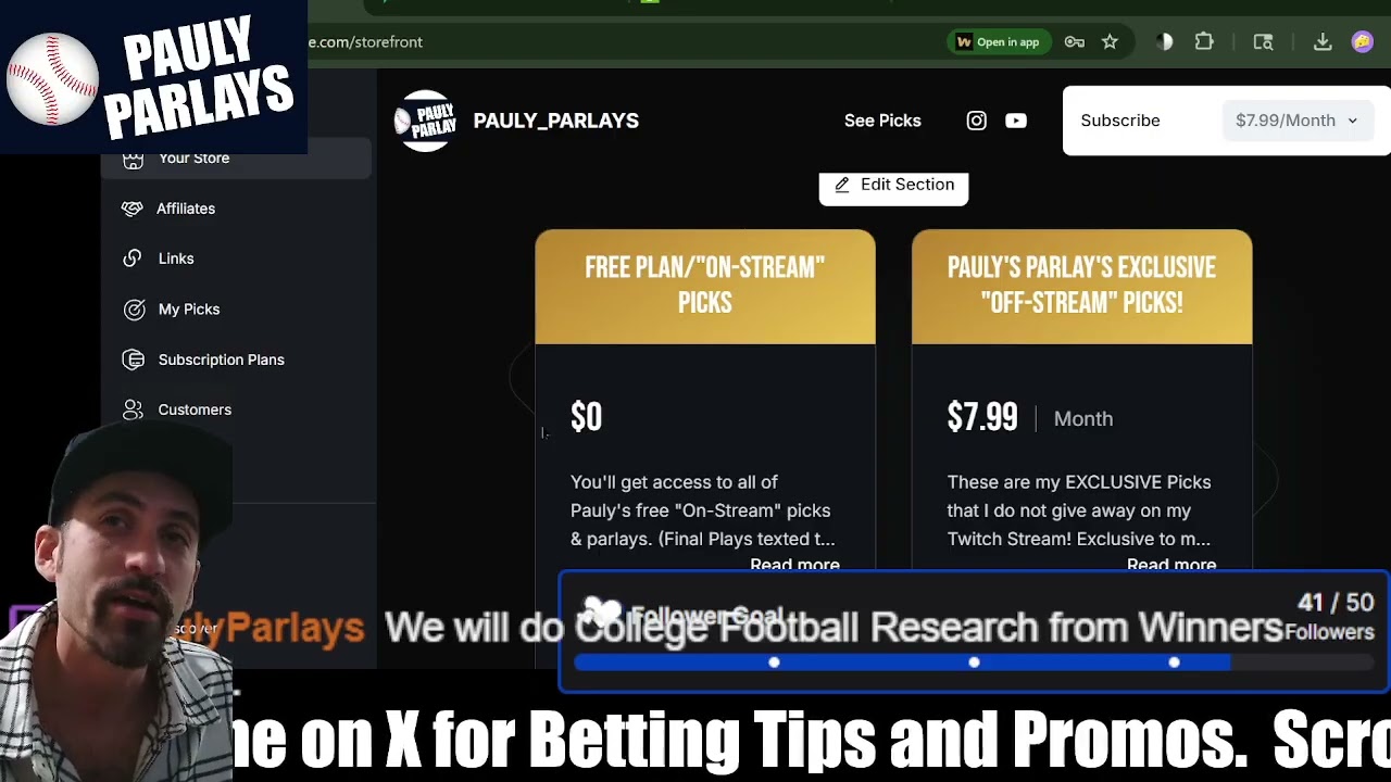 Get 50% OFF my OFF-STREAM Picks on Winible