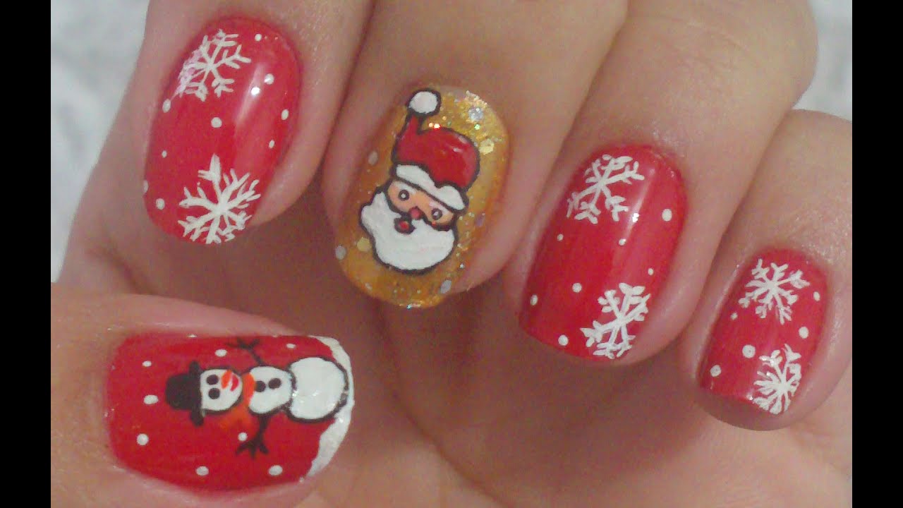 Unhas Decoradas Para o Natal Manual Bela e Simples