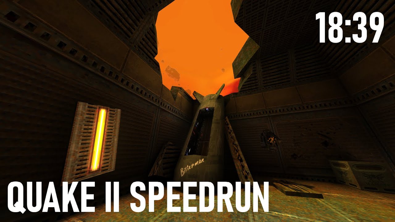 Quake II - Any% QWMOD Easy Speedrun in 18:39 [World Record]