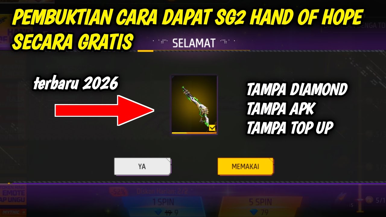 PEMBUKTIAN! CARA DAPAT SG2 LUMUT HAND OF HOPE SECARA GRATIS TANPA DIAMOND