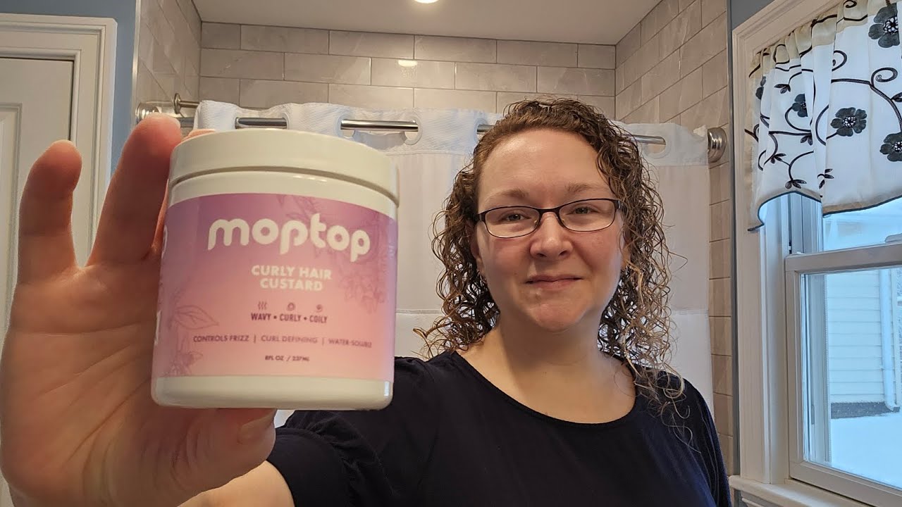 MopTop Curly Hair Gel Custard - Styling Gel for Moisturizing and Defining Soft Curls