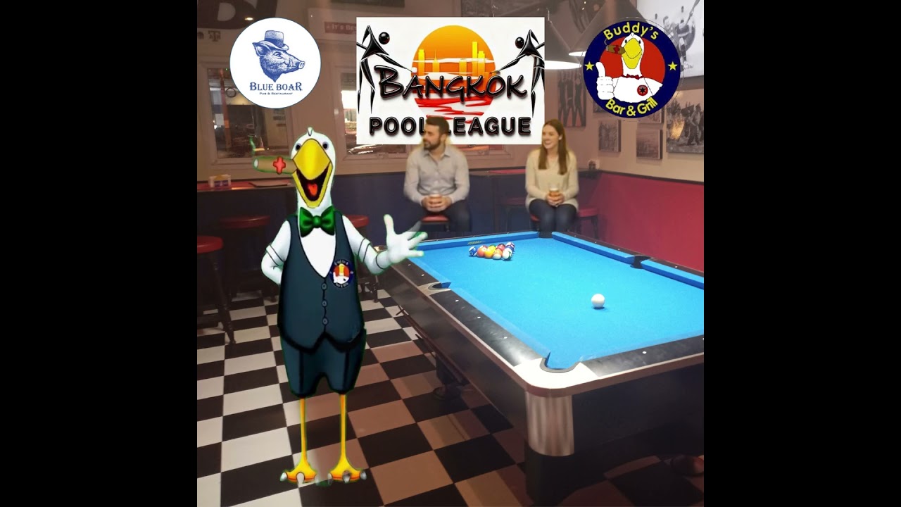 Bangkok Pool League, Wed 18th Mar. Blue Boar v Buddy&rsquo;s Silom. Blue Boar Bar, Soi 18, at 7:30 pm.