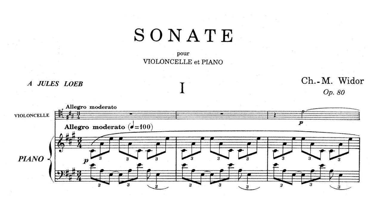 Charles-Marie Widor – Cello Sonata