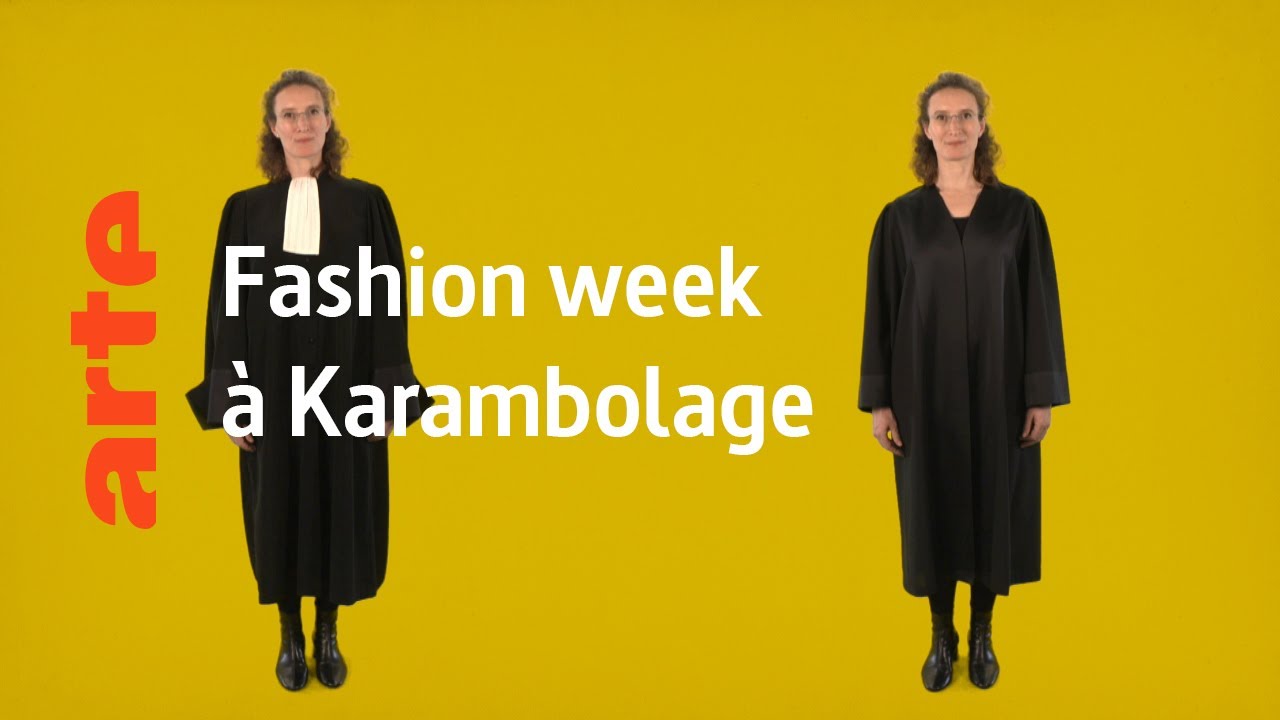 Fashion week à Karambolage : les robes d’avocats françaises et allemandes.
