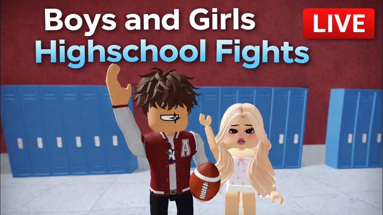 🔴 LIVE | Boys and Girls Highschool Fights 💥 Roblox Highschool RP